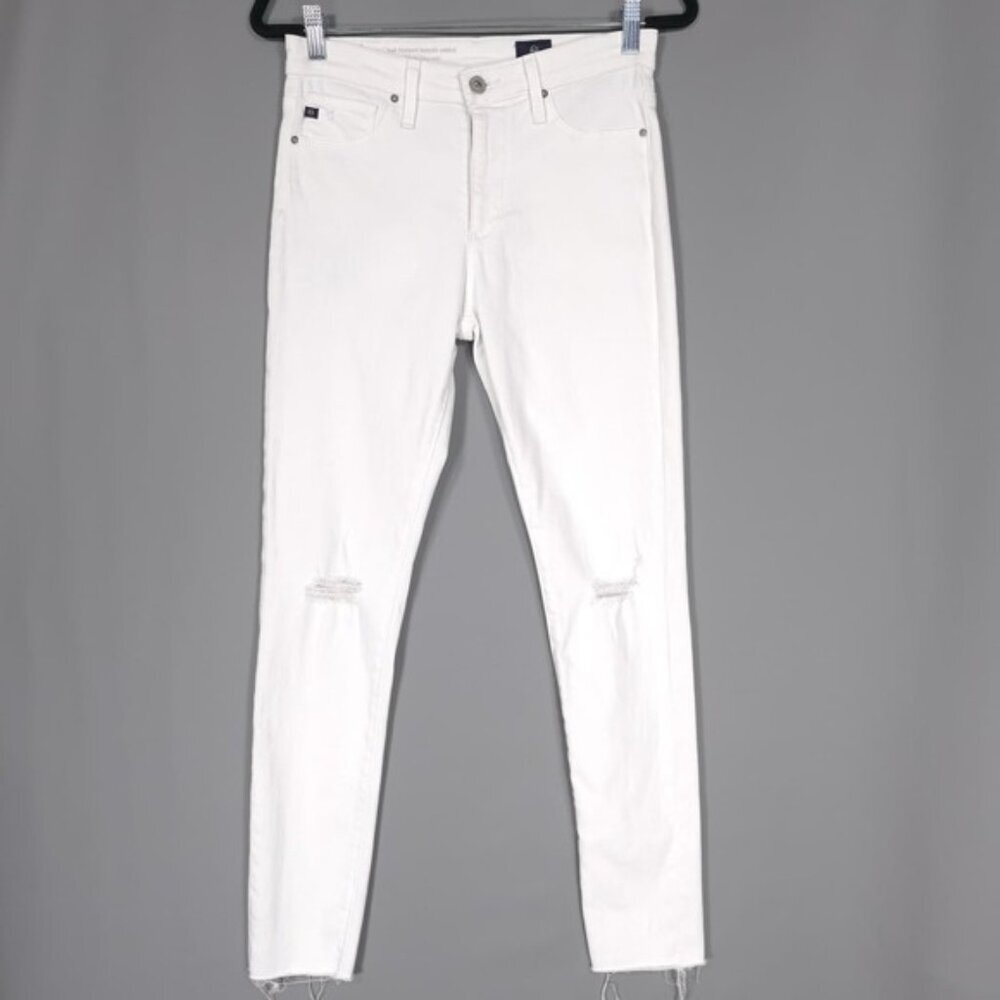 AG ADRIANO GOLDSCHMIED Women's Jeans Size 27R THE FARRAH SKINNY ANKLE White